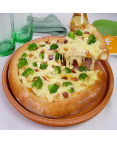 Pizza Bacon com Requeijão