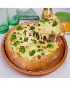 Pizza Bacon com Requeijão