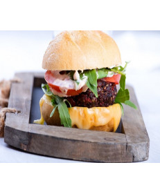 Vegano Hamb&uacute;rguer de Beterraba e Gr&atilde;os